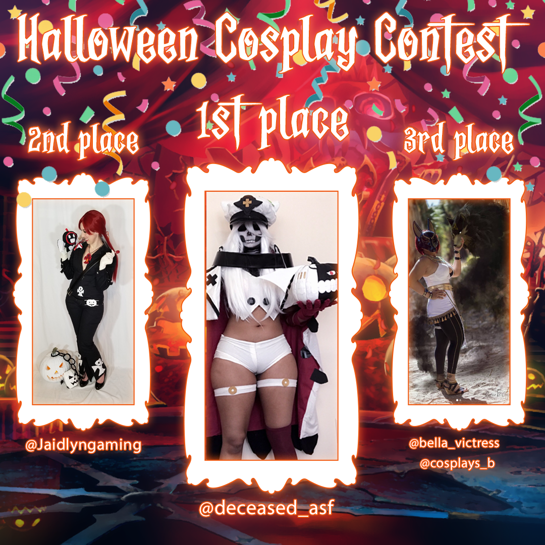 Halloween Cosplay Contest winners!