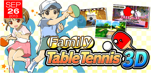 Family Table Tennis 3D now available on Nintendo eShop