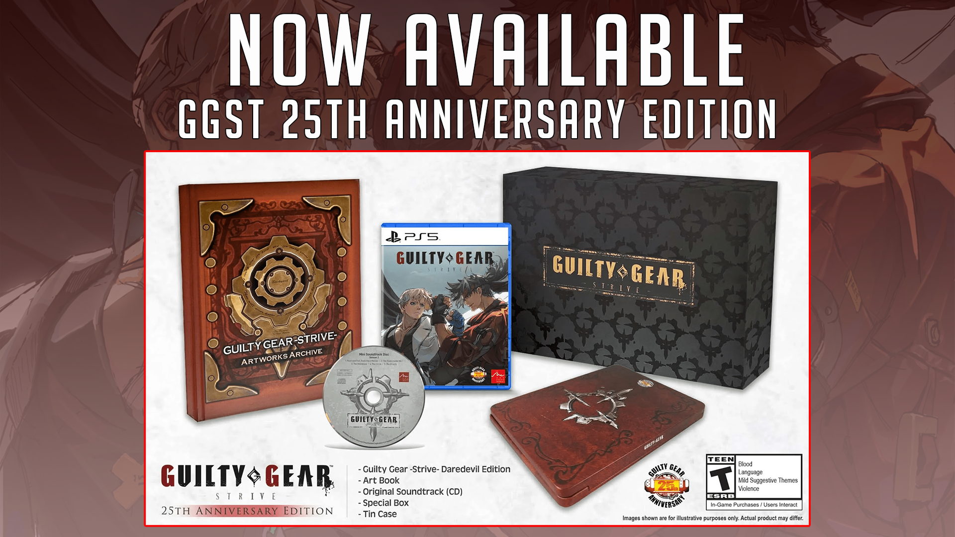 Guilty Gear -Strive- GG 25th Anniversary Edition has officially been released