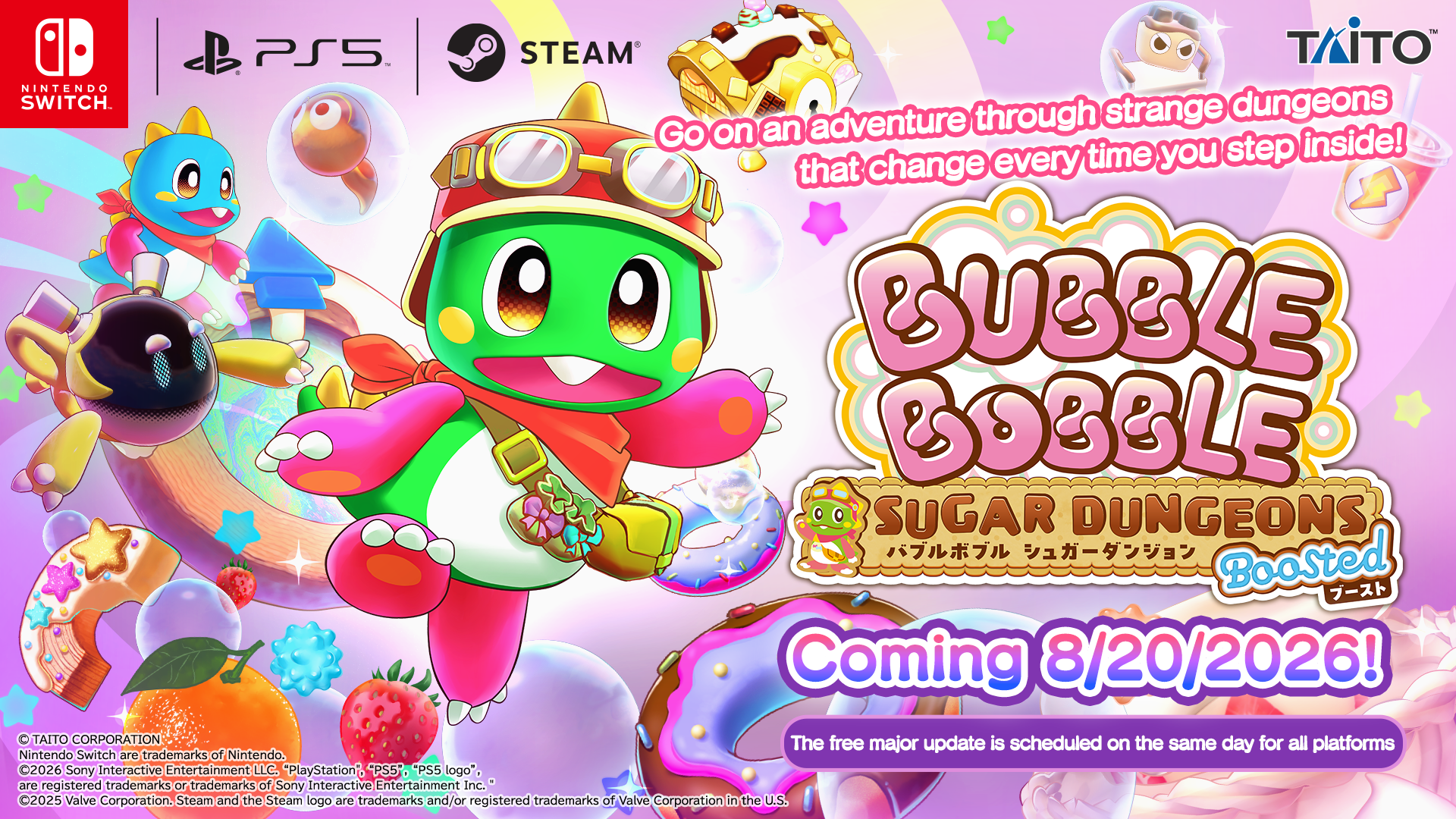 BUBBLE BOBBLE SUGAR DUNGEONS BOOSTED NEW GAMEPLAY DETAILS!