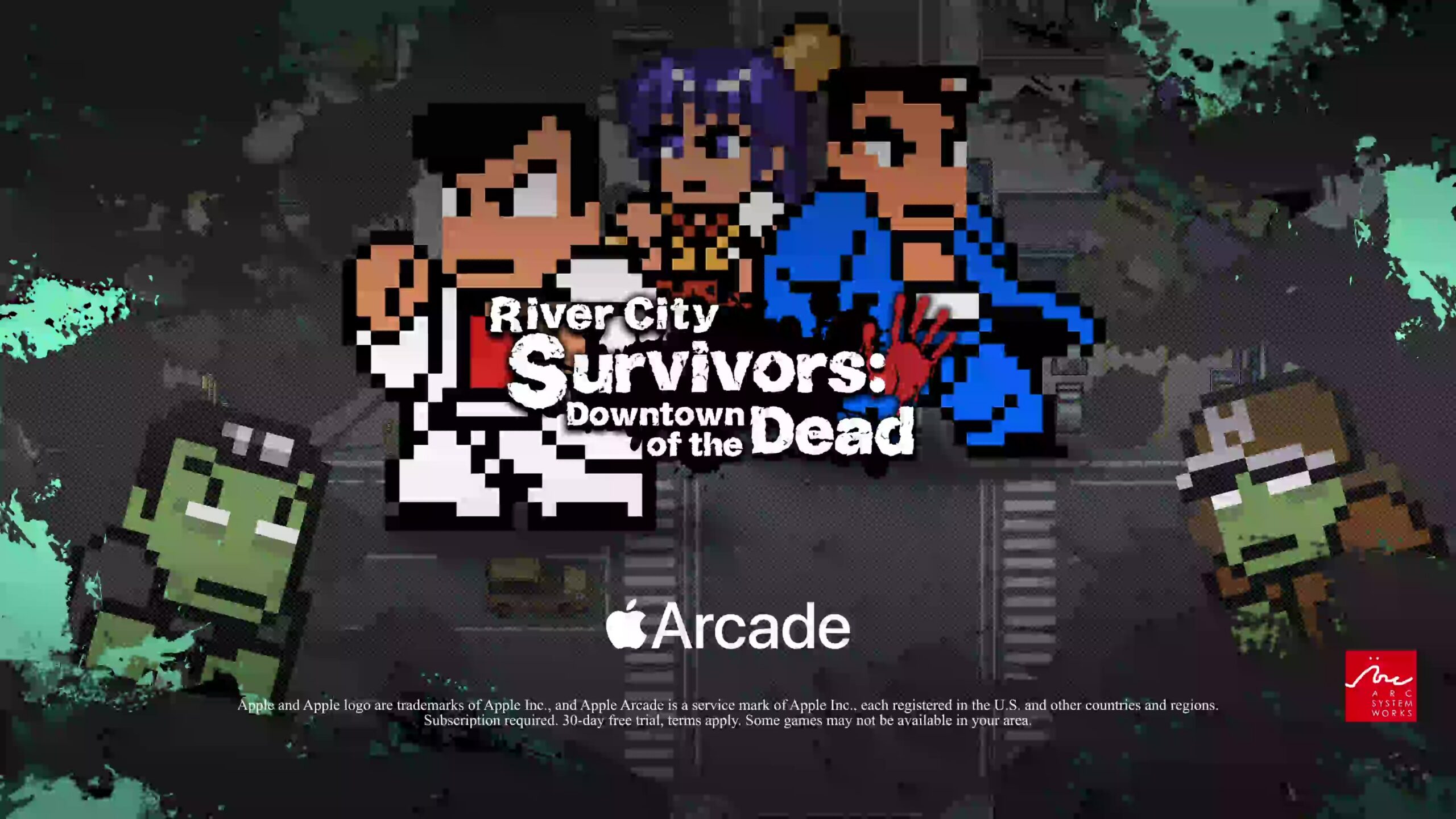 RIVER CITY SURVIVORS: DOWNTOWN OF THE DEAD ARRIVES ON APPLE ARCADE